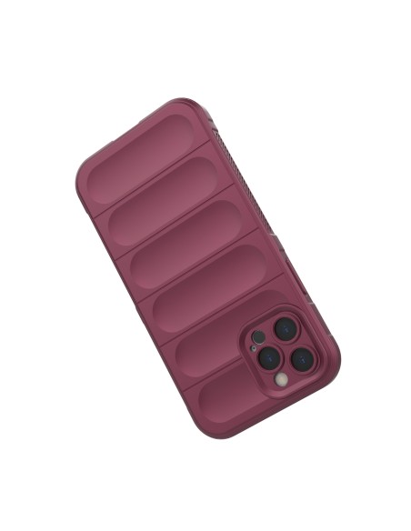 Magic Shield Case iPhone 12 Pro, lankstus šarvuotas dangtelis, bordo spalvos Magic Shield Case iPhone 12 Pro, lankstus šarvuotas dangtelis, bordo spalvos