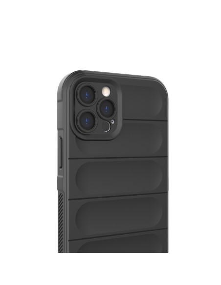 Magic Shield Case iPhone 12 Pro, lankstus šarvuotas dangtelis, bordo spalvos Magic Shield Case iPhone 12 Pro, lankstus šarvuotas dangtelis, bordo spalvos