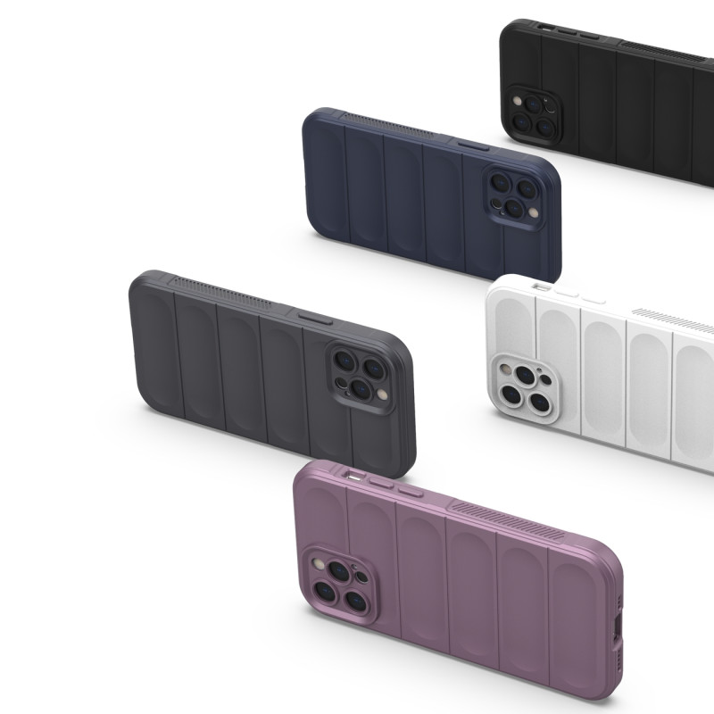 Magic Shield Case iPhone 12 Pro, lankstus šarvuotas dangtelis, bordo spalvos