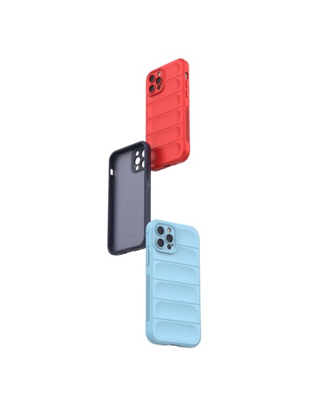 Magic Shield Case iPhone 12 Pro, lankstus šarvuotas dangtelis, bordo spalvos Magic Shield Case iPhone 12 Pro, lankstus šarvuotas dangtelis, bordo spalvos