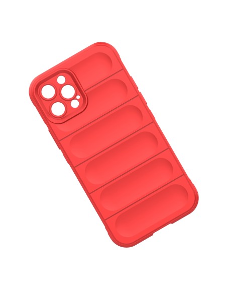 Magic Shield Case iPhone 12 Pro, lankstus šarvuotas dangtelis, bordo spalvos Magic Shield Case iPhone 12 Pro, lankstus šarvuotas dangtelis, bordo spalvos