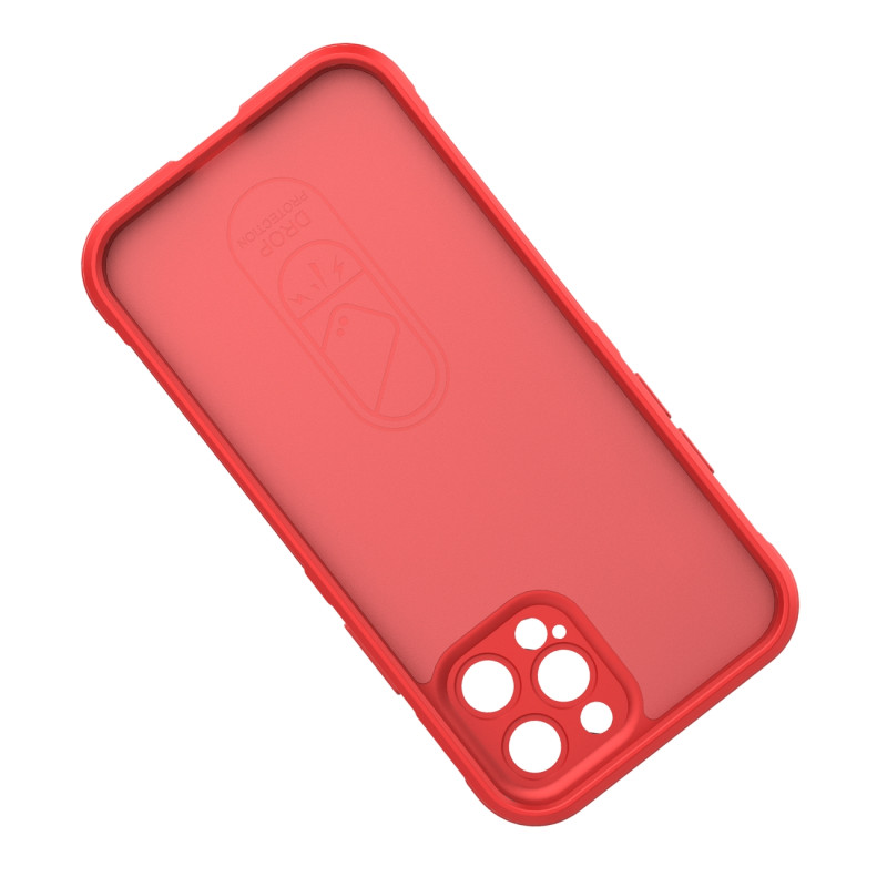 Magic Shield Case iPhone 12 Pro, lankstus šarvuotas dangtelis, bordo spalvos