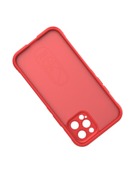 Magic Shield Case iPhone 12 Pro, lankstus šarvuotas dangtelis, bordo spalvos Magic Shield Case iPhone 12 Pro, lankstus šarvuotas dangtelis, bordo spalvos