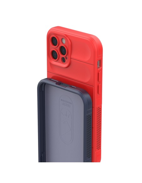 Magic Shield Case iPhone 12 Pro, lankstus šarvuotas dangtelis, bordo spalvos Magic Shield Case iPhone 12 Pro, lankstus šarvuotas dangtelis, bordo spalvos