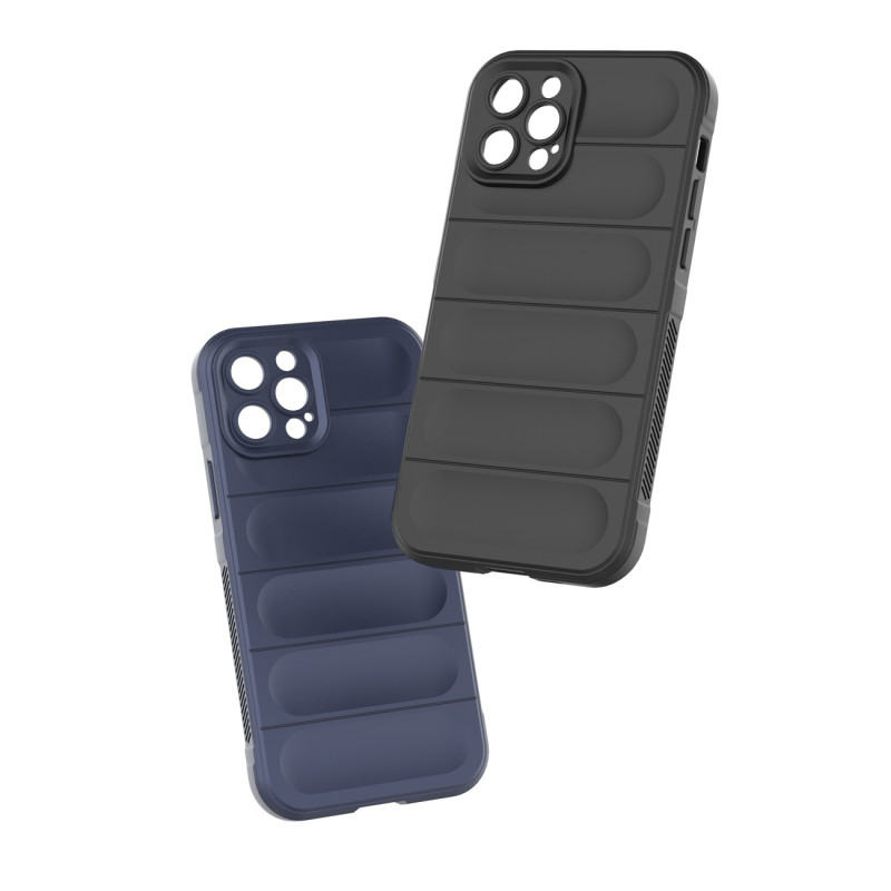 Magic Shield Case iPhone 12 Pro, lankstus šarvuotas dangtelis, bordo spalvos