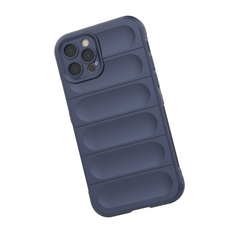 Magic Shield Case iPhone 12 Pro, lankstus šarvuotas dangtelis, bordo spalvos