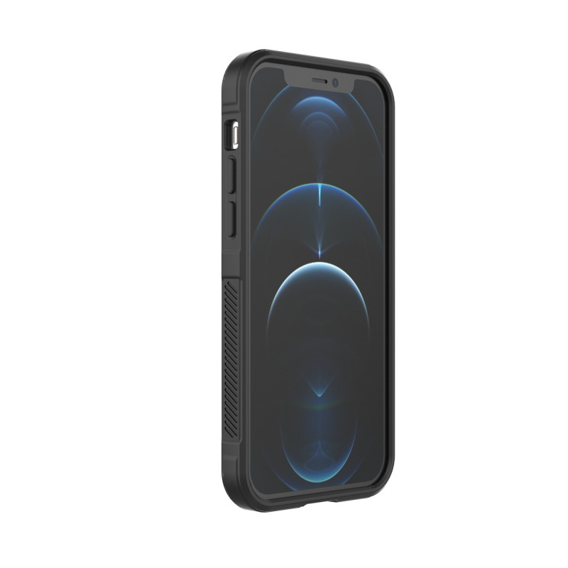 Magic Shield Case iPhone 12 Pro, lankstus šarvuotas dangtelis, bordo spalvos