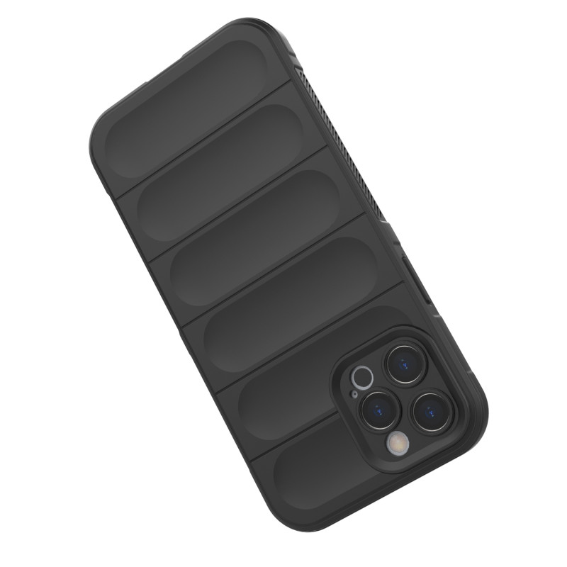 Magic Shield Case iPhone 12 Pro Max, lankstus, šarvuotas dangtelis, tamsiai mėlynas