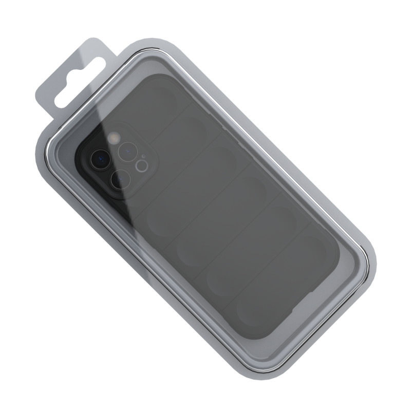 Magic Shield Case iPhone 12 Pro Max, lankstus, šarvuotas dangtelis, tamsiai mėlynas