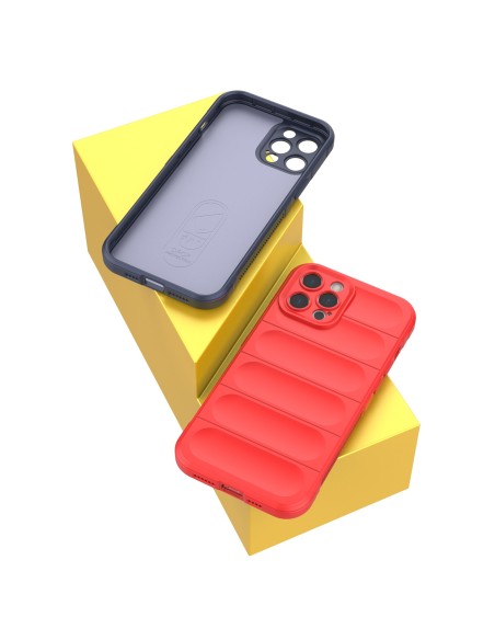 Magic Shield Case iPhone 12 Pro Max, lankstus, šarvuotas dangtelis, tamsiai mėlynas Magic Shield Case iPhone 12 Pro Max, lankstus, šarvuotas dangtelis, tamsiai mėlynas