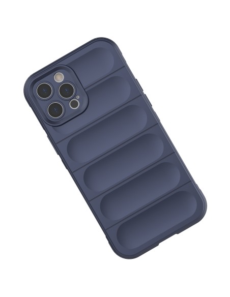 Magic Shield Case iPhone 12 Pro Max, lankstus, šarvuotas dangtelis, tamsiai mėlynas Magic Shield Case iPhone 12 Pro Max, lankstus, šarvuotas dangtelis, tamsiai mėlynas