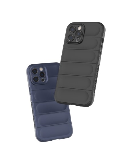 Magic Shield Case iPhone 12 Pro Max, lankstus, šarvuotas dangtelis, tamsiai mėlynas Magic Shield Case iPhone 12 Pro Max, lankstus, šarvuotas dangtelis, tamsiai mėlynas