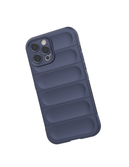 Magic Shield Case iPhone 12 Pro Max, lankstus, šarvuotas dangtelis, tamsiai mėlynas Magic Shield Case iPhone 12 Pro Max, lankstus, šarvuotas dangtelis, tamsiai mėlynas