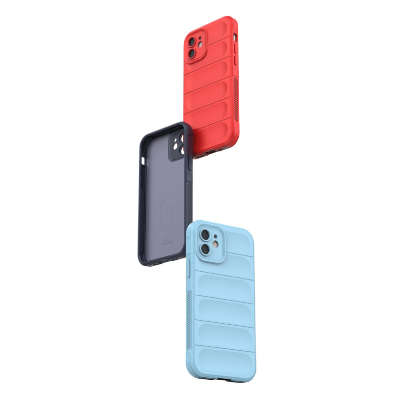Magic Shield Case dėklas iPhone 13, lankstus, šarvuotas dangtelis, tamsiai mėlynas