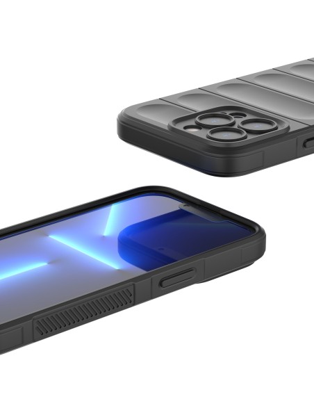 Magic Shield Case dėklas skirtas iPhone 13 Pro, lankstus, šarvuotas dangtelis, juodas Magic Shield Case dėklas skirtas iPhone 13 Pro, lankstus, šarvuotas dangtelis, juodas