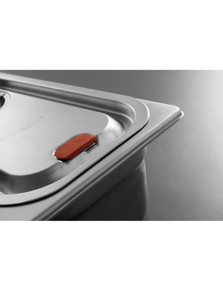 Dangtis GN su silikonine tarpine GN 1/4 - Hendi 804049