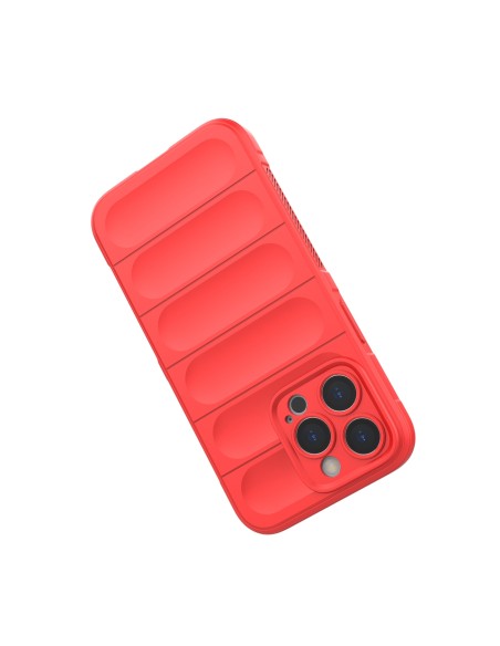 Magic Shield Case dėklas skirtas iPhone 13 Pro, lankstus, šarvuotas dangtelis, raudonas