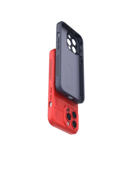 Magic Shield Case dėklas skirtas iPhone 13 Pro, lankstus, šarvuotas dangtelis, raudonas