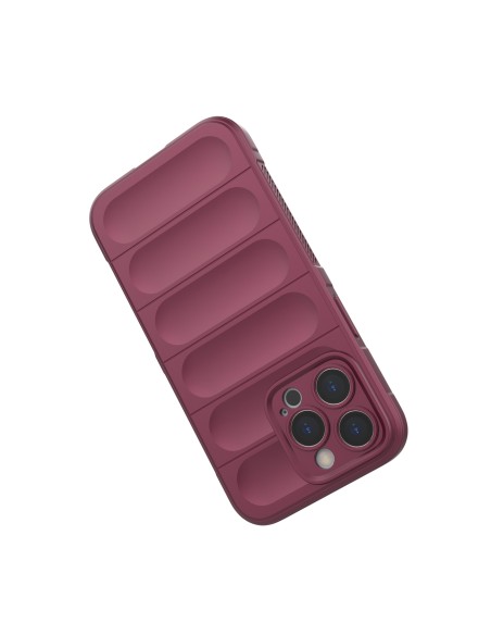 Magic Shield Case dėklas skirtas iPhone 13 Pro, lankstus šarvuotas dangtelis, bordo spalvos Magic Shield Case dėklas skirtas iPhone 13 Pro, lankstus šarvuotas dangtelis, bordo spalvos