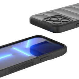 Magic Shield Case iPhone 13 Pro, lankstus, šarvuotas dangtelis, tamsiai mėlynas
