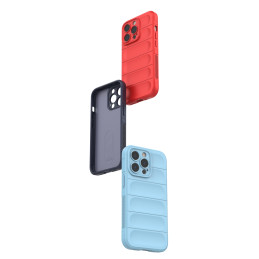 Magic Shield Case iPhone 13 Pro, lankstus, šarvuotas dangtelis, tamsiai mėlynas