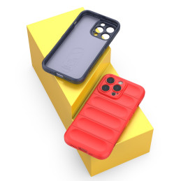 Magic Shield Case iPhone 13 Pro, lankstus, šarvuotas dangtelis, tamsiai mėlynas