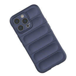 Magic Shield Case iPhone 13 Pro, lankstus, šarvuotas dangtelis, tamsiai mėlynas
