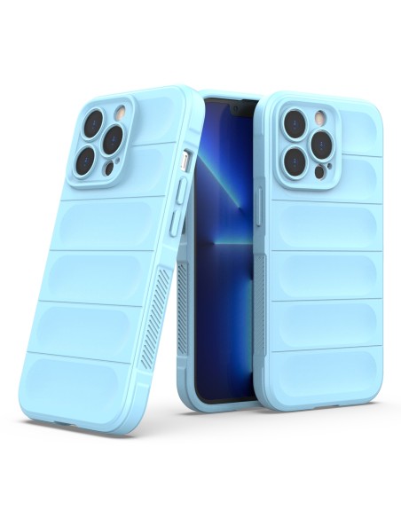 Magic Shield Case dėklas skirtas iPhone 13 Pro, lankstus šarvuotas dangtelis, šviesiai mėlynas