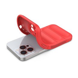 Magic Shield Case dėklas skirtas iPhone 13 Pro Max, lankstus, šarvuotas dangtelis, raudonas