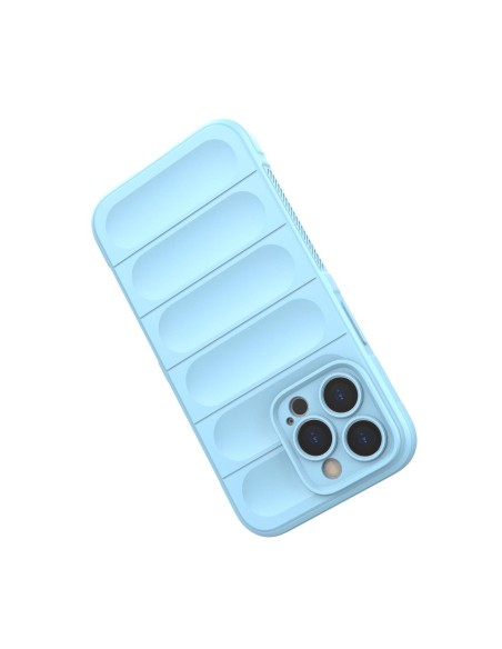 Magic Shield Case dėklas skirtas iPhone 13 Pro Max, lankstus šarvuotas dangtelis, šviesiai mėlynas