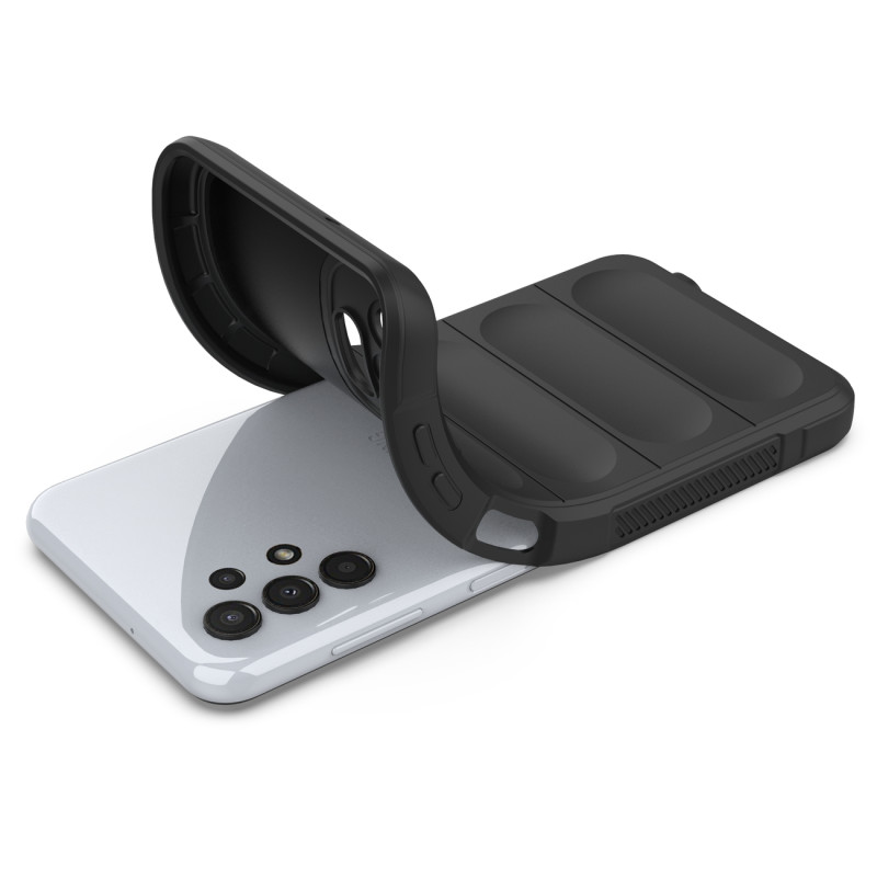 Magic Shield Case dėklas, skirtas Samsung Galaxy A13 5G lankstus šarvuotas dangtelis juodas