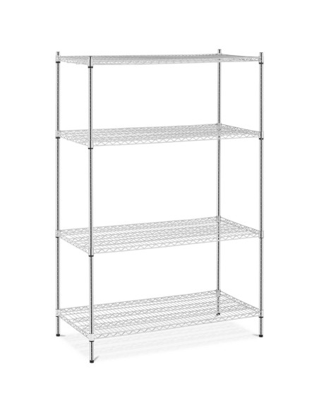 Metalinis dirbtuvių stelažas su 4 vielinėmis lentynomis iki 1 t 1000 kg 119x59x180 cm