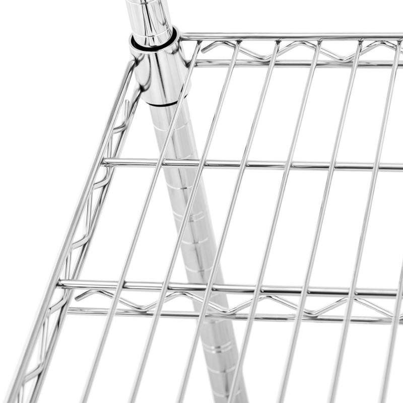 Metalinis dirbtuvių stelažas su 4 vielinėmis lentynomis iki 1 t 1000 kg 119x59x180 cm