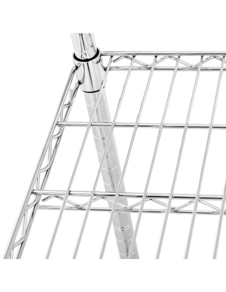 Metalinis dirbtuvių stelažas su 4 vielinėmis lentynomis iki 1 t 1000 kg 119x59x180 cm