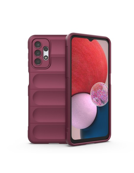 Magic Shield Case Samsung Galaxy A13 5G, lankstus šarvuotas dangtelis, bordo spalvos Magic Shield Case Samsung Galaxy A13 5G, lankstus šarvuotas dangtelis, bordo spalvos