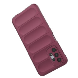 Magic Shield Case Samsung Galaxy A13 5G, lankstus šarvuotas dangtelis, bordo spalvos