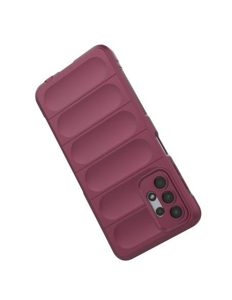 Magic Shield Case Samsung Galaxy A13 5G, lankstus šarvuotas dangtelis, bordo spalvos Magic Shield Case Samsung Galaxy A13 5G, lankstus šarvuotas dangtelis, bordo spalvos