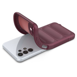 Magic Shield Case Samsung Galaxy A13 5G, lankstus šarvuotas dangtelis, bordo spalvos