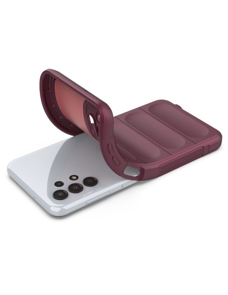Magic Shield Case Samsung Galaxy A13 5G, lankstus šarvuotas dangtelis, bordo spalvos Magic Shield Case Samsung Galaxy A13 5G, lankstus šarvuotas dangtelis, bordo spalvos