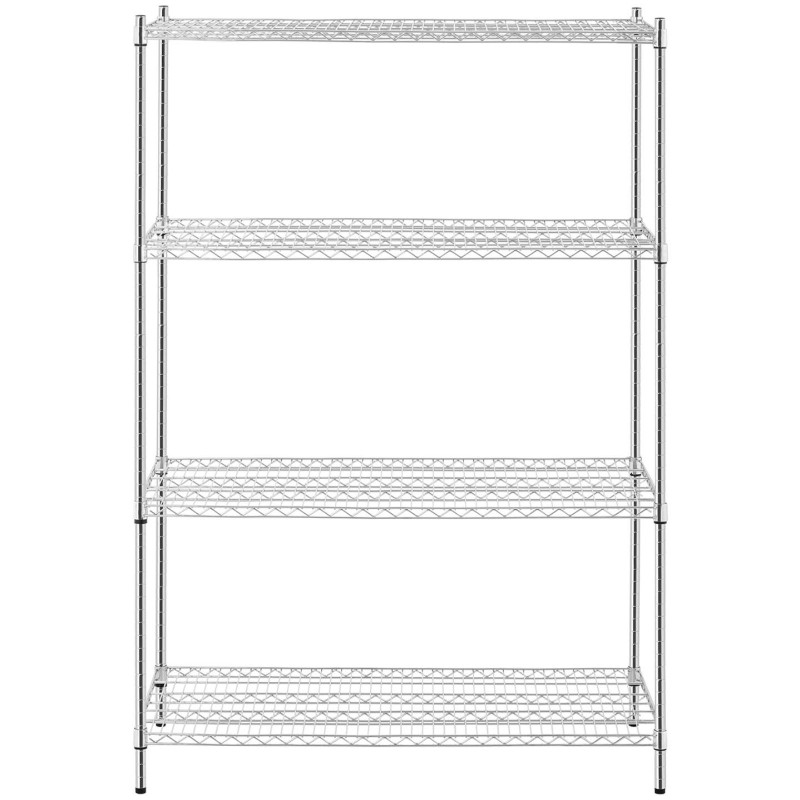 Metalinis dirbtuvių stelažas su 4 vielinėmis lentynomis iki 1 t 1000 kg 119x59x180 cm