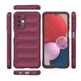 Magic Shield Case Samsung Galaxy A13 5G, lankstus šarvuotas dangtelis, bordo spalvos