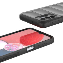 Magic Shield Case Samsung Galaxy A13 5G, lankstus šarvuotas dangtelis, bordo spalvos