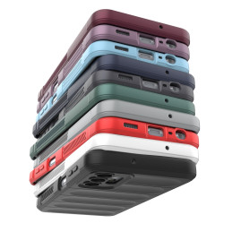 Magic Shield Case Samsung Galaxy A13 5G, lankstus šarvuotas dangtelis, bordo spalvos