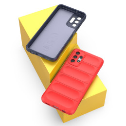 Magic Shield Case Samsung Galaxy A13 5G, lankstus šarvuotas dangtelis, bordo spalvos