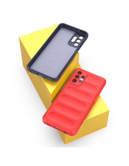 Magic Shield Case Samsung Galaxy A13 5G, lankstus šarvuotas dangtelis, bordo spalvos Magic Shield Case Samsung Galaxy A13 5G, lankstus šarvuotas dangtelis, bordo spalvos