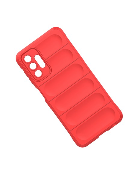Magic Shield Case Samsung Galaxy A13 5G, lankstus šarvuotas dangtelis, bordo spalvos Magic Shield Case Samsung Galaxy A13 5G, lankstus šarvuotas dangtelis, bordo spalvos