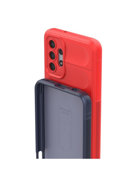 Magic Shield Case Samsung Galaxy A13 5G, lankstus šarvuotas dangtelis, bordo spalvos Magic Shield Case Samsung Galaxy A13 5G, lankstus šarvuotas dangtelis, bordo spalvos