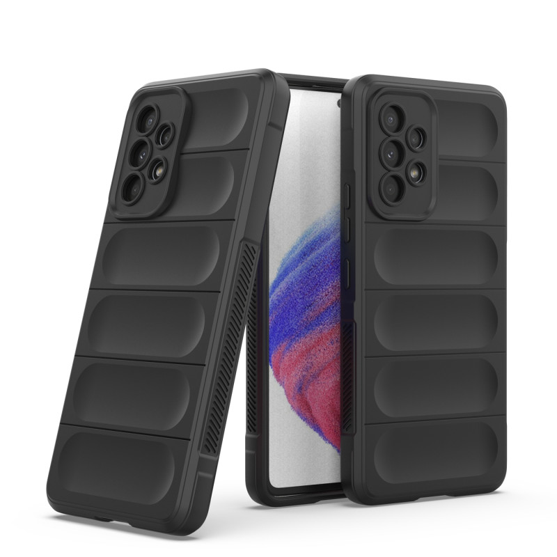 Magic Shield Case dėklas Samsung Galaxy A53 5G lankstus šarvuotas dangtelis juodas