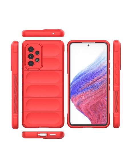 Magic Shield Case dėklas Samsung Galaxy A53 5G lankstus šarvuotas dangtelis raudonas Magic Shield Case dėklas Samsung Galaxy A53 5G lankstus šarvuotas dangtelis raudonas