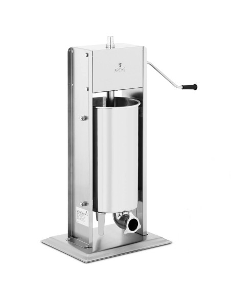 Stuffer filler vertikalus rankinis dešrų purkštuvas 15 l + 4 piltuvėliai Stuffer filler vertikalus rankinis dešrų purkštuvas 15 l + 4 piltuvėliai